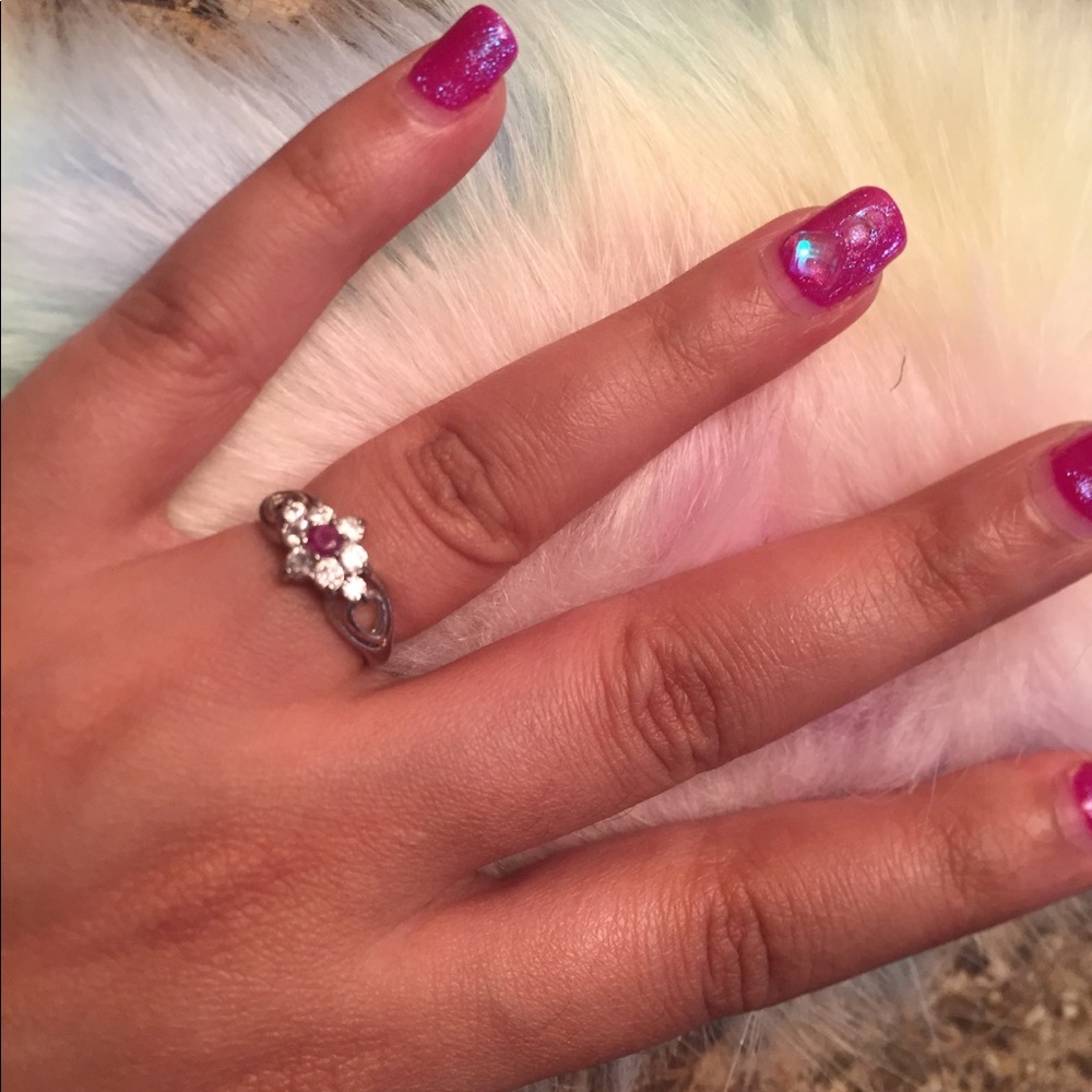 Vintage Avon Ruby Ring Size 5 - image 1